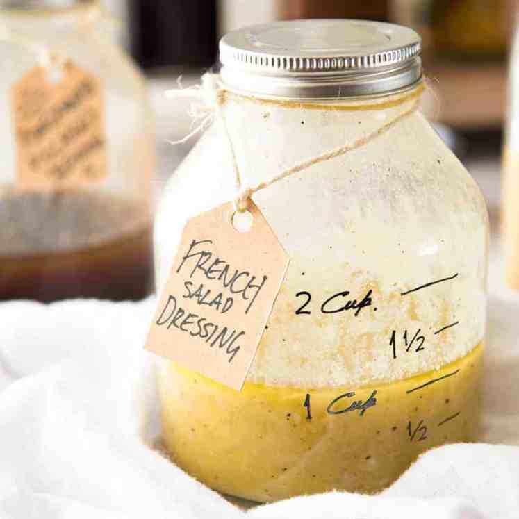 French Salad Dressing (French Vinaigrette) - Made with olive oil, mustard, white wine vinegar and eschalot/shallot. Keeps for up to 2 weeks. www.recipetineats.com